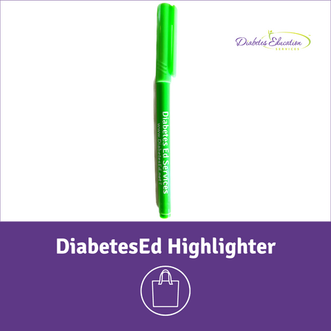 DiabetesEd Green Highlighter - FREE Shipping